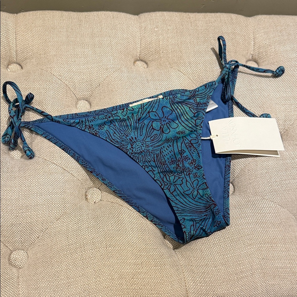 Ulla Johnson Maria Bikini Bottom in Lagoon
